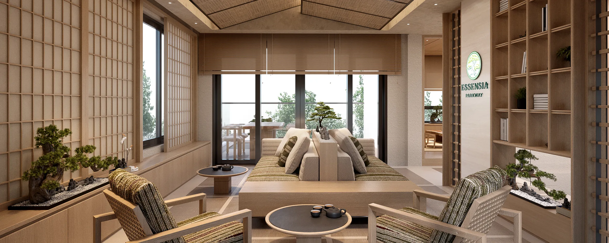 Onsen clubhouse & Yamaki park